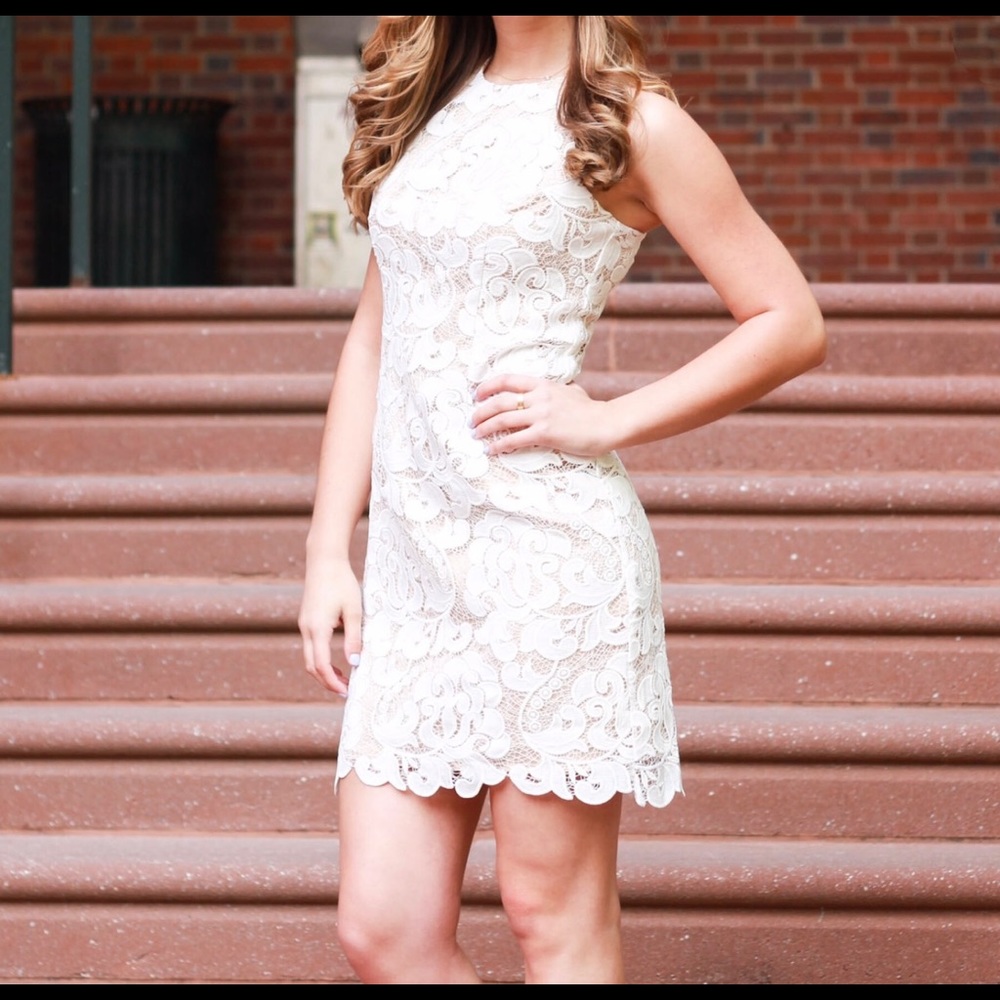 White lace dress - Eliza J (women’s size 2). Like new condition, worn only once!